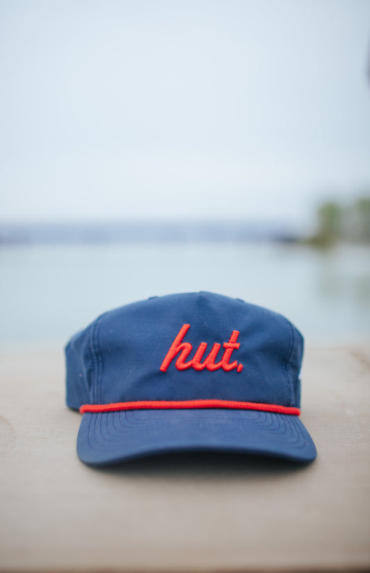 Navy/Red Camper Hat